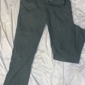 Denim Co. Men's Pants 36/34 Stretch Slim Fit Button Fly Green.